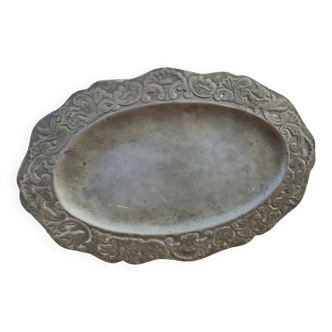 Old pewter dish