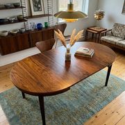Table scandinave extensible en palissandre des années 60