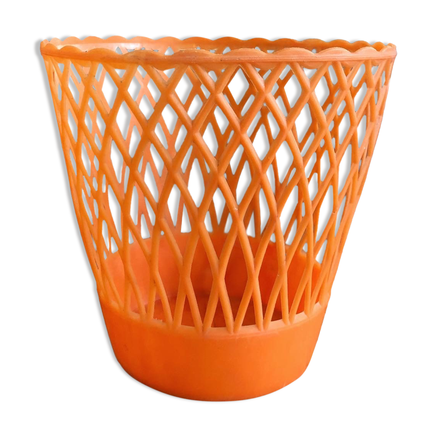 Orange flowerpot