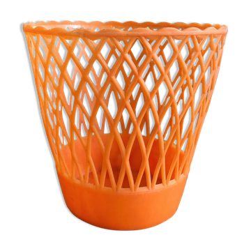 Orange plant pot