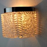 Wall lamp by Kaiser Leuchten in frosted glass Germany 1960