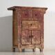 Ancienne commode orientale à patine rouge (c.1900)