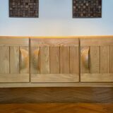 Maison Regain sideboard in solid elm, vintage 60s/70s