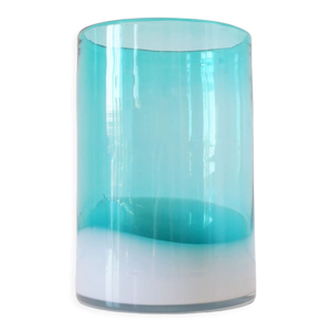 Vase en verre soufflé - turquoise