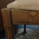Ancien tabouret velours