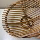 Vintage bamboo and rattan fruit bowl – Large fruit basket, boho chic / Riviera, retro centrepiece – Mid-Century 60s design