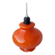 Suspension orange en opaline