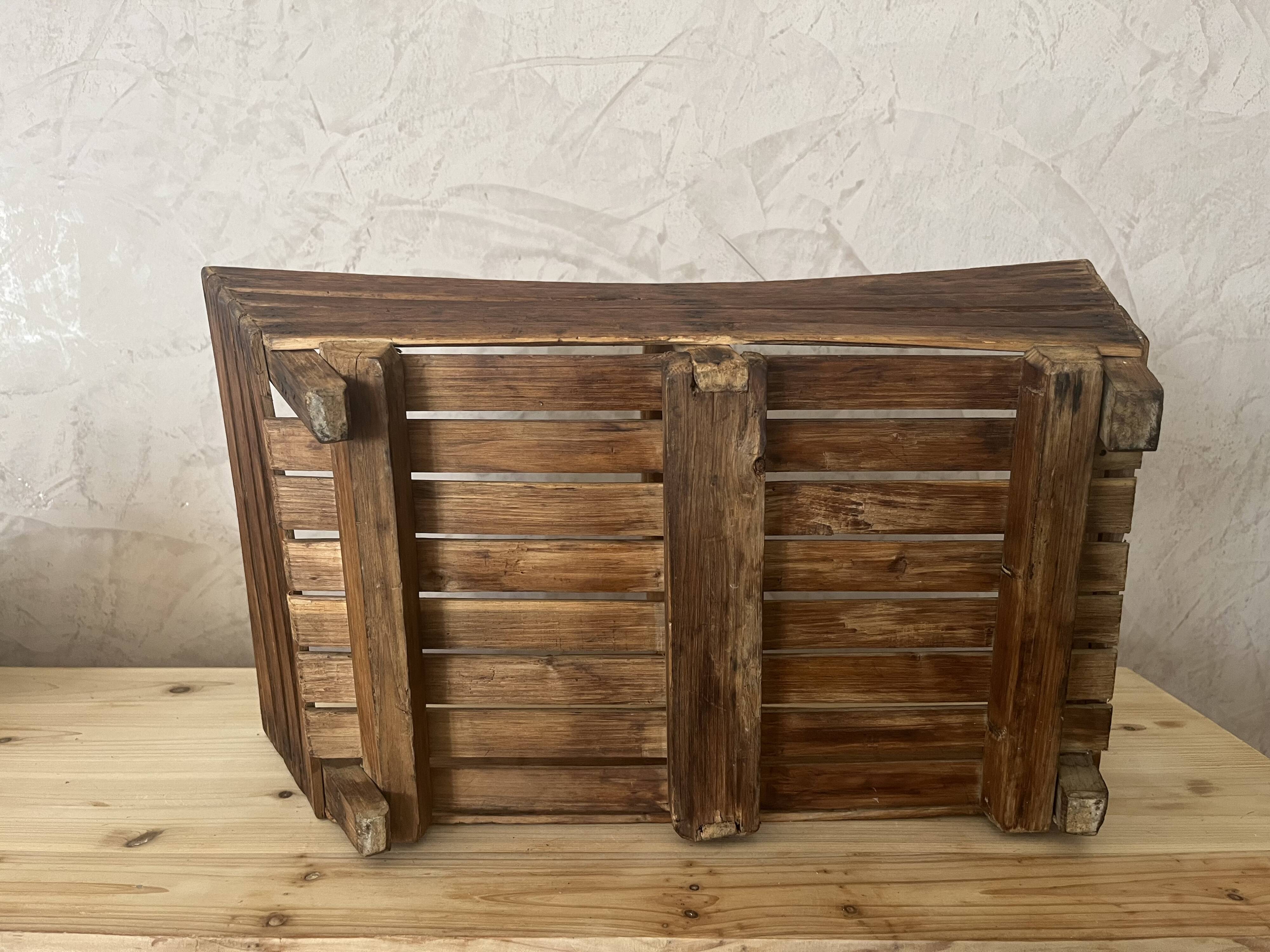 Wooden farm basket