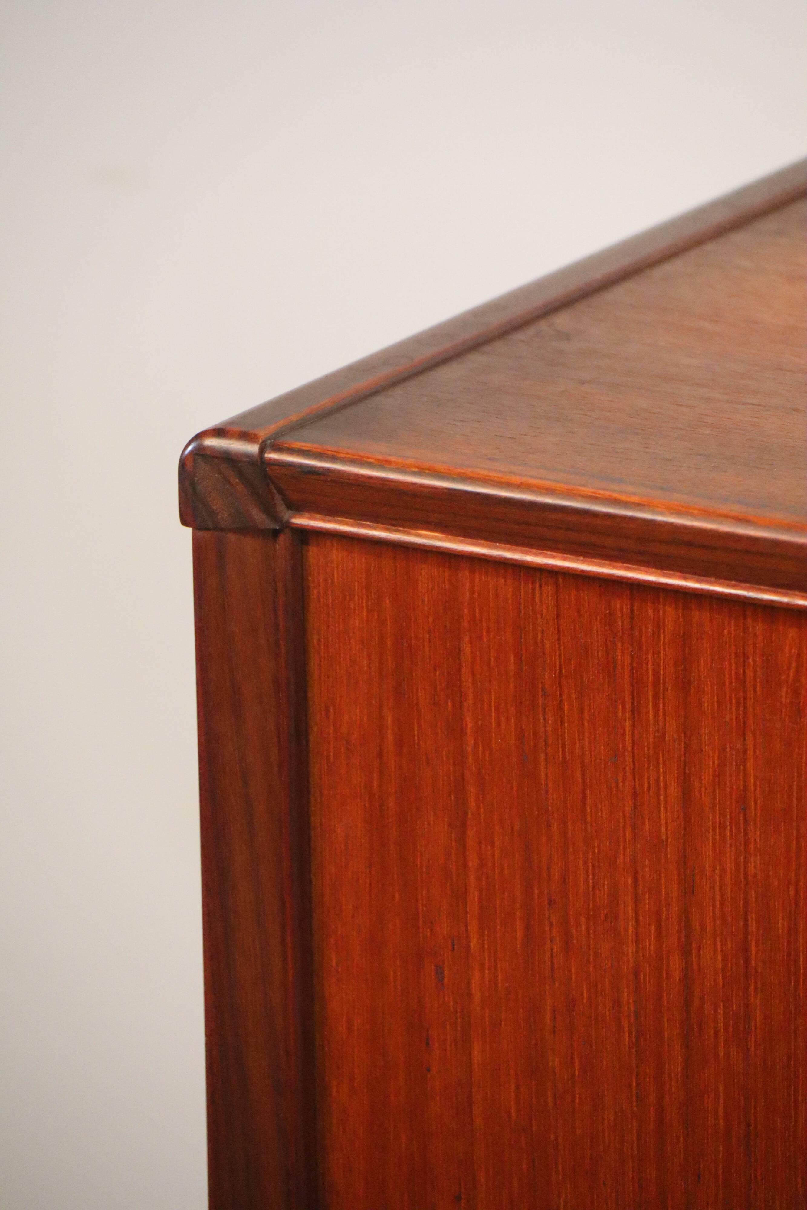 Scandinavian row in solid teak 1960