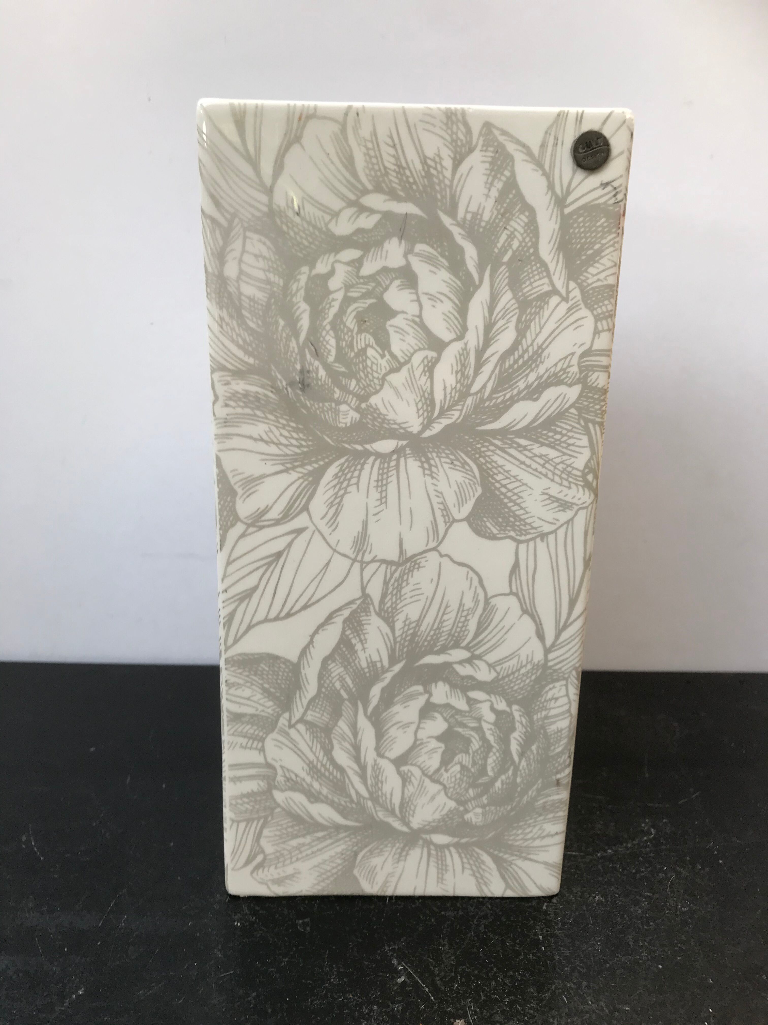 Ancient vase Cult design ceramics white