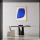 Large blue painting "Not a circle" 100x73 cm