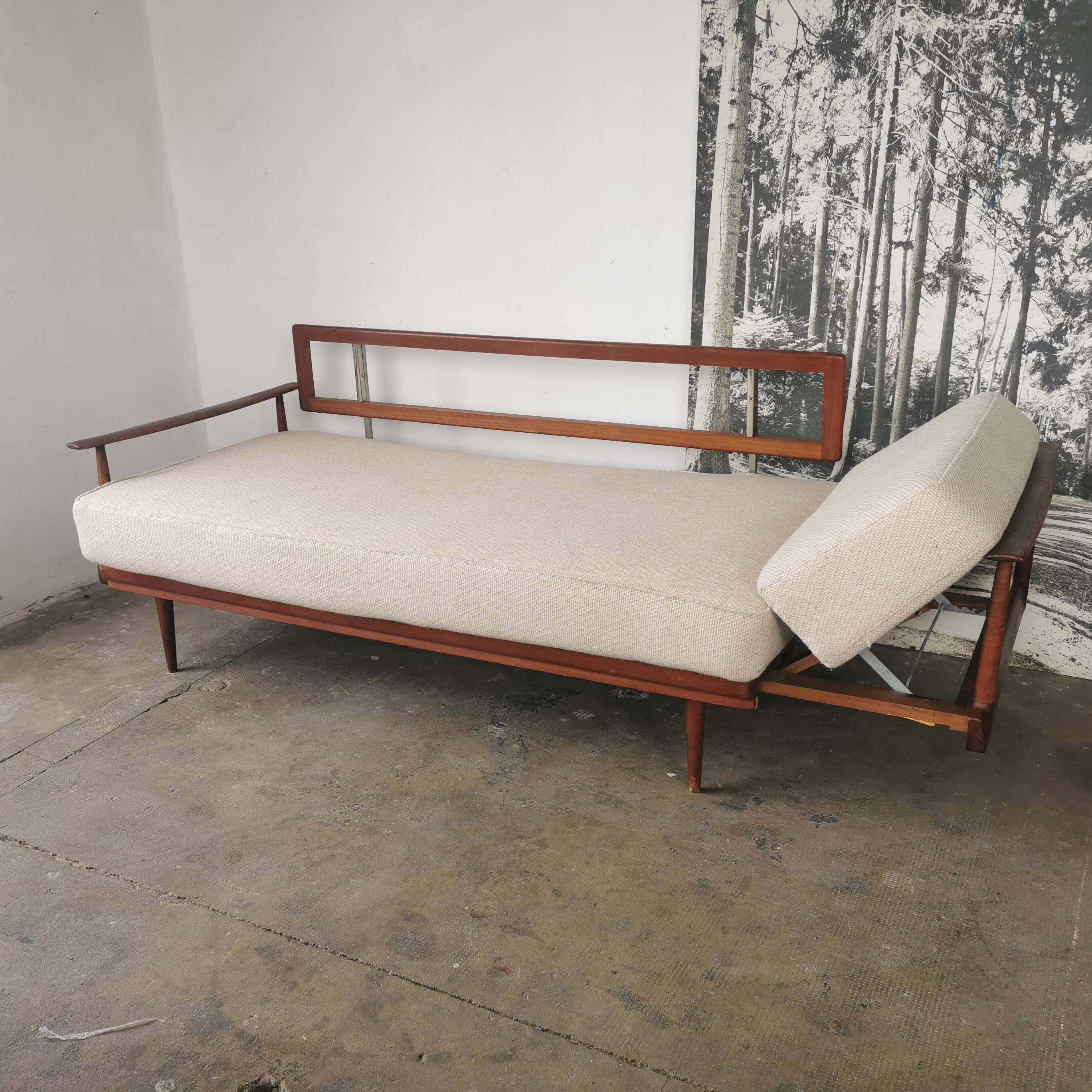 Bench, daybed knoll Antimotte vintage 60s