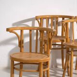 Chaises anciennes avec accoudoirs (vers 1920). Ensemble de 4 pièces #1