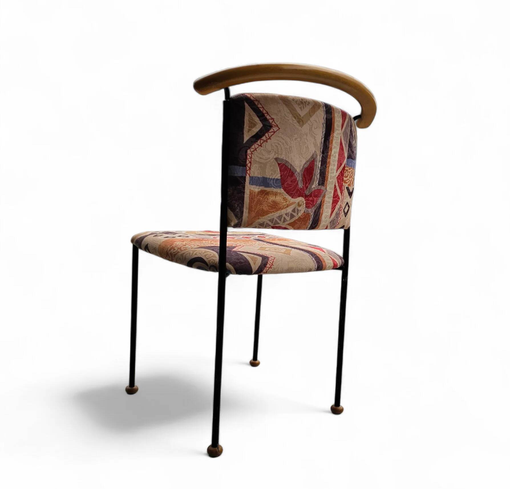 2 x Vintage Italian side / desk chair 1980s