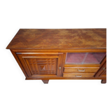 Low buffet in carved oak, Art Deco style, circa 1930.