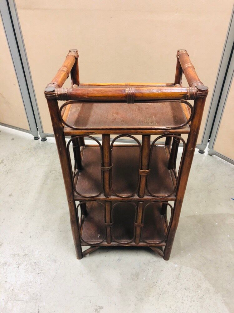 Vintage rattan shelf