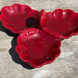 Bordeaux Trilobed Ceramic Cup from the 1950s Shell Shape