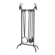Wrought iron fireplace kit