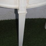 Solid painted wood console half-moon excellent condition