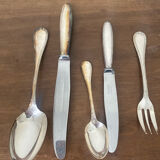 Set of Christofle silver-plated cutlery.