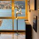 Vintage Italian Space Age floor lamp Reggiani, geometric tubes, minimal chromed
