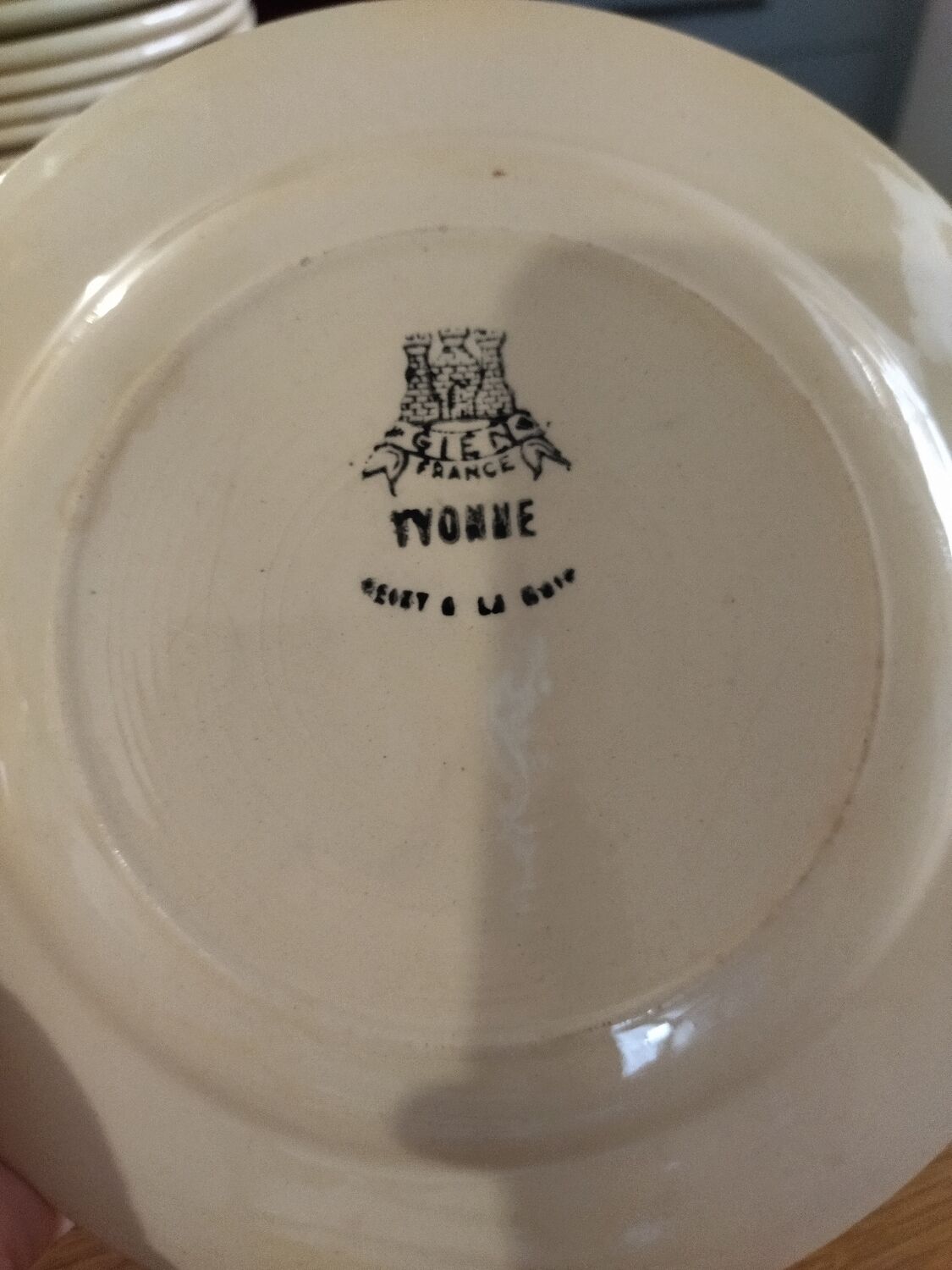 Lot plates of Gien - Model Yvonne