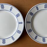 8 old earthenware plates from LUNEVILLE K & G