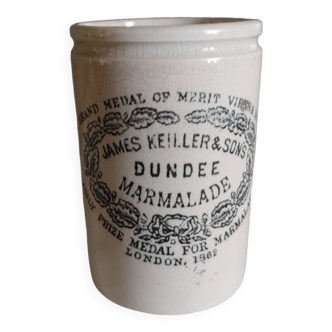 Ancien pot à confiture en céramique james keiller & sons dundee