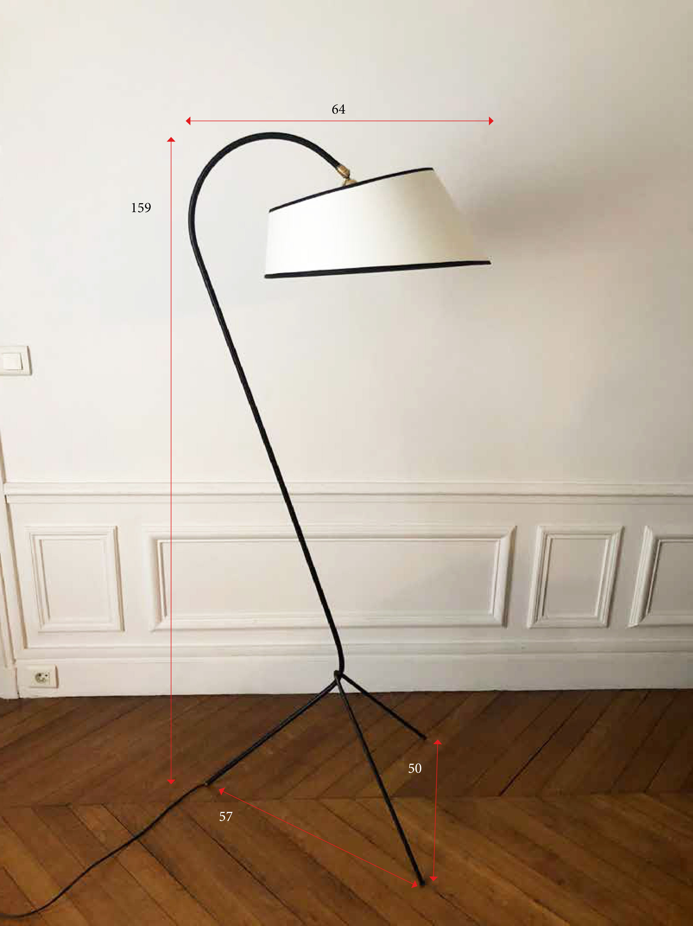 Tripod floor lamp 1950