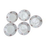 Flat plates Sarreguemines model Christiane