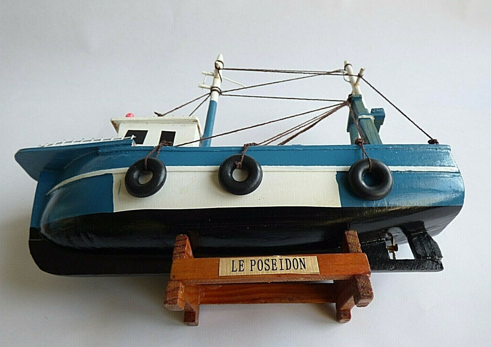 Model fishing boat wood