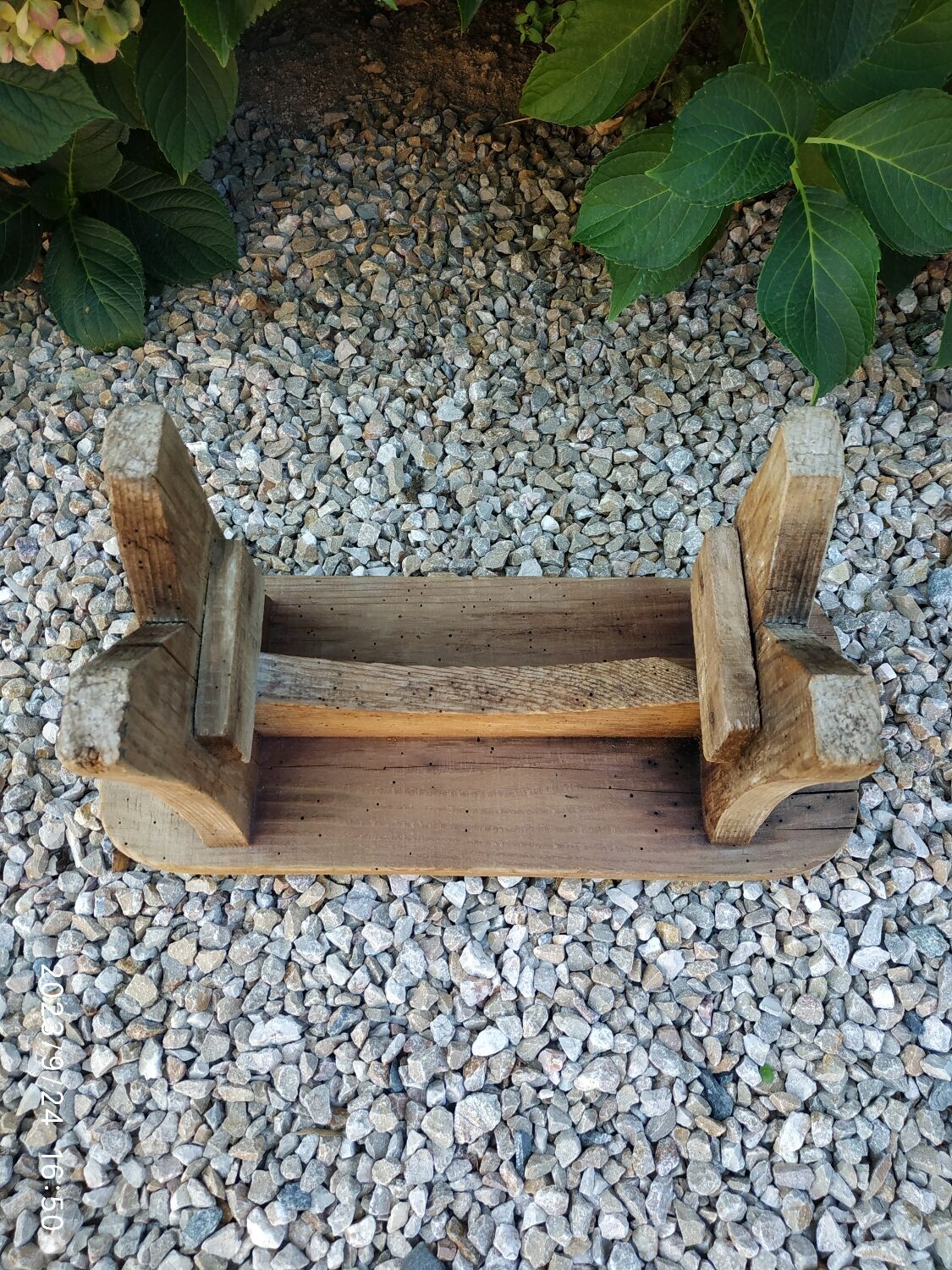Wooden bench