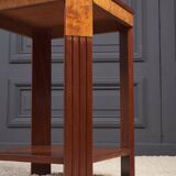 Art Deco pedestal table 1930 double tops two species