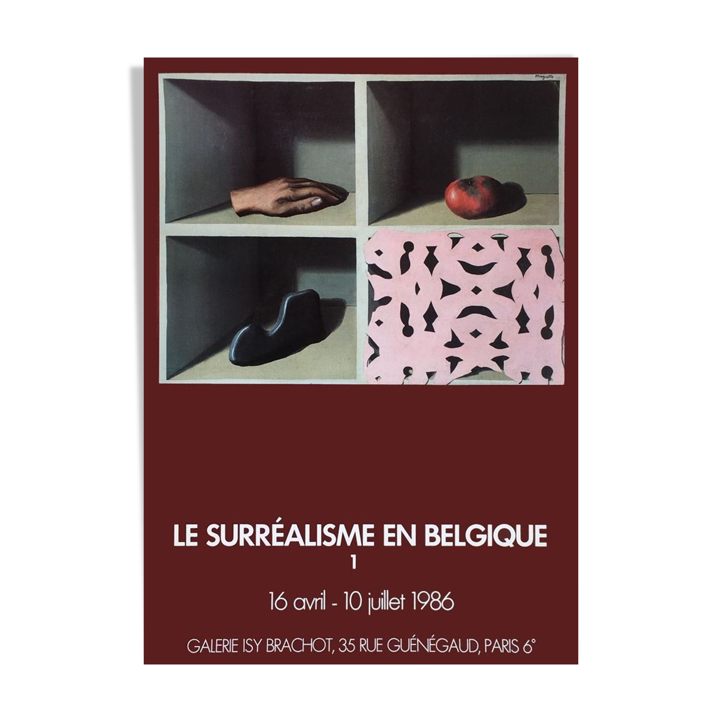 Affiche le surréalisme en Belgique