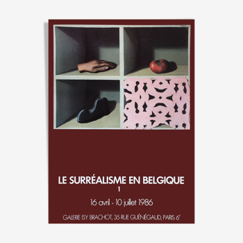 The surrealism in belgic poster