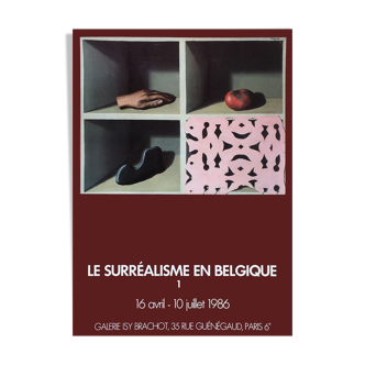 The surrealism in belgic poster