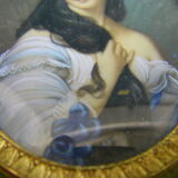 Portrait miniature medallion