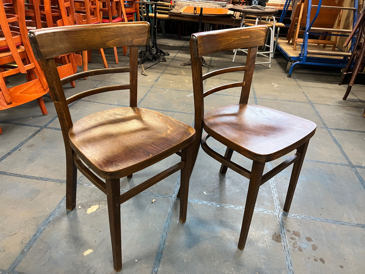 Pair of bistro chairs