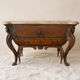 Ornamental commode in marquetry, marble, winged figures - Napoleon III