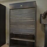 "Ronéo" 1950s Metal Shutter Filing Cabinet