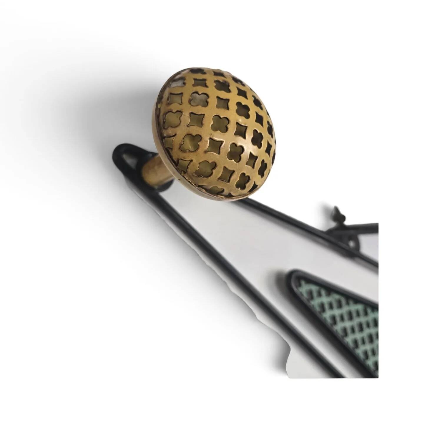 Wall-mounted coat rack attributed to Mathieu Matégot – France, 1950s
