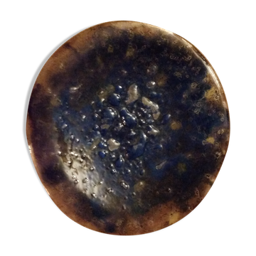 Decorative plate or presentation in blown glass