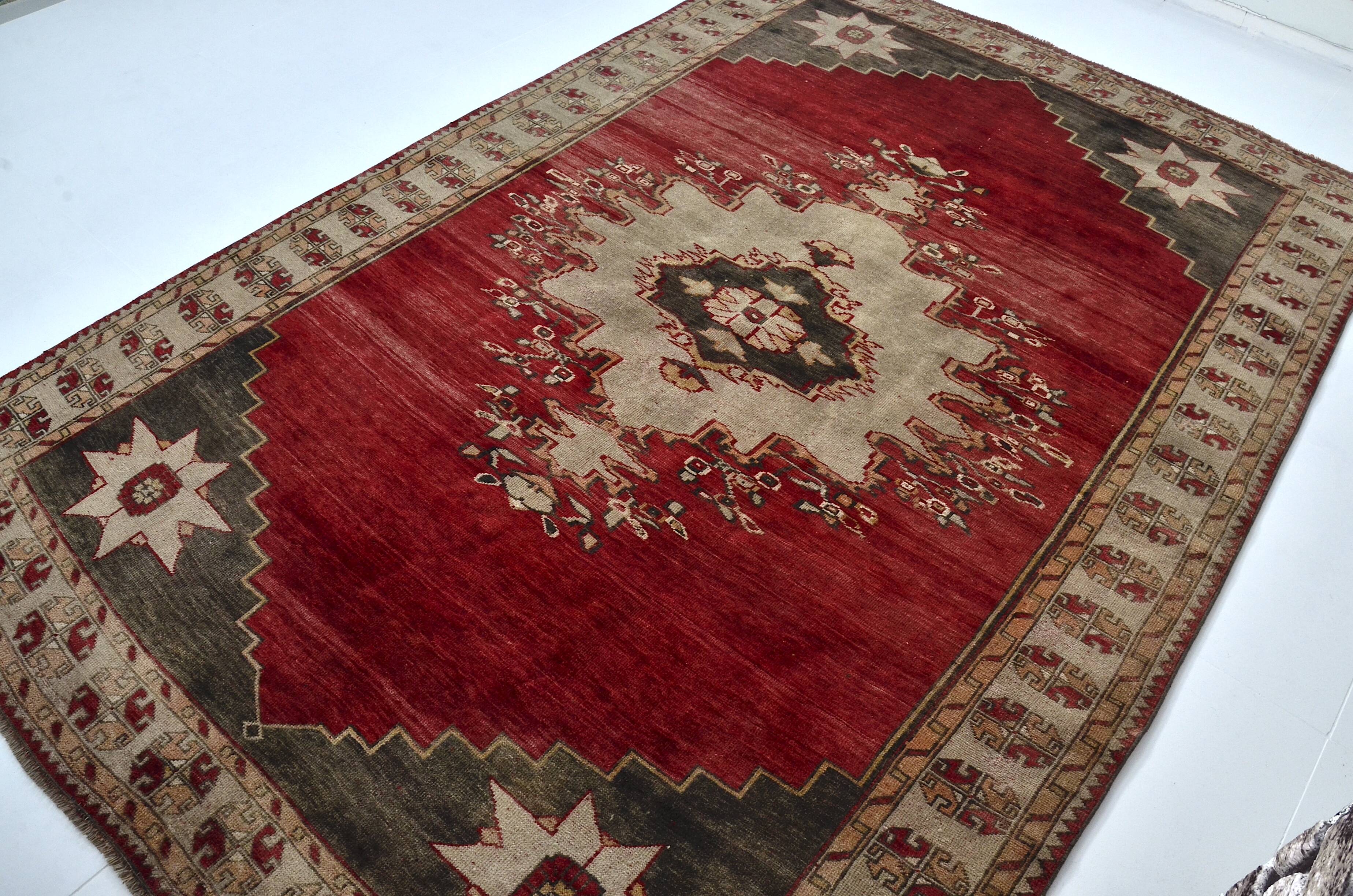 Oushak Vintage Soft Turkish Rug sku 3022