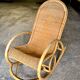 60s rocking chair rattan bamboo rocking chair