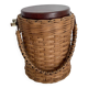 Wicker rattan ice bucket