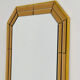 Vintage Schöninger smoked mirror, large octagonal beveled wall mirror