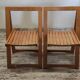 Vintage Aldo Jacober Style Folding Chairs