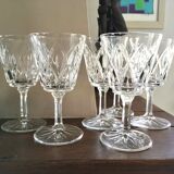 Set of 6 vintage wine glasses