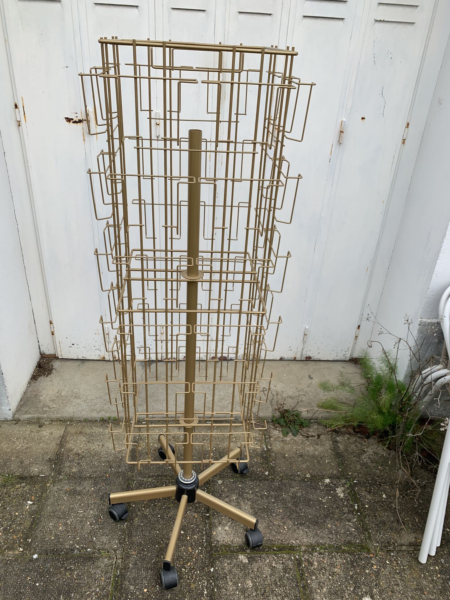 Card holder, gilded metal turnstile photo holder, industrial decoration