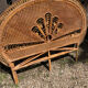 Peacock headboards in rattan and wicker 70s